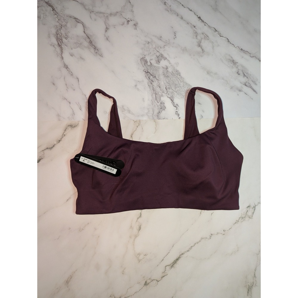 Nike‎ x SKIMS Matte Scoop Neck Bra Currant Burgundy Dri-FIT BR-SPT-2723 Mens M